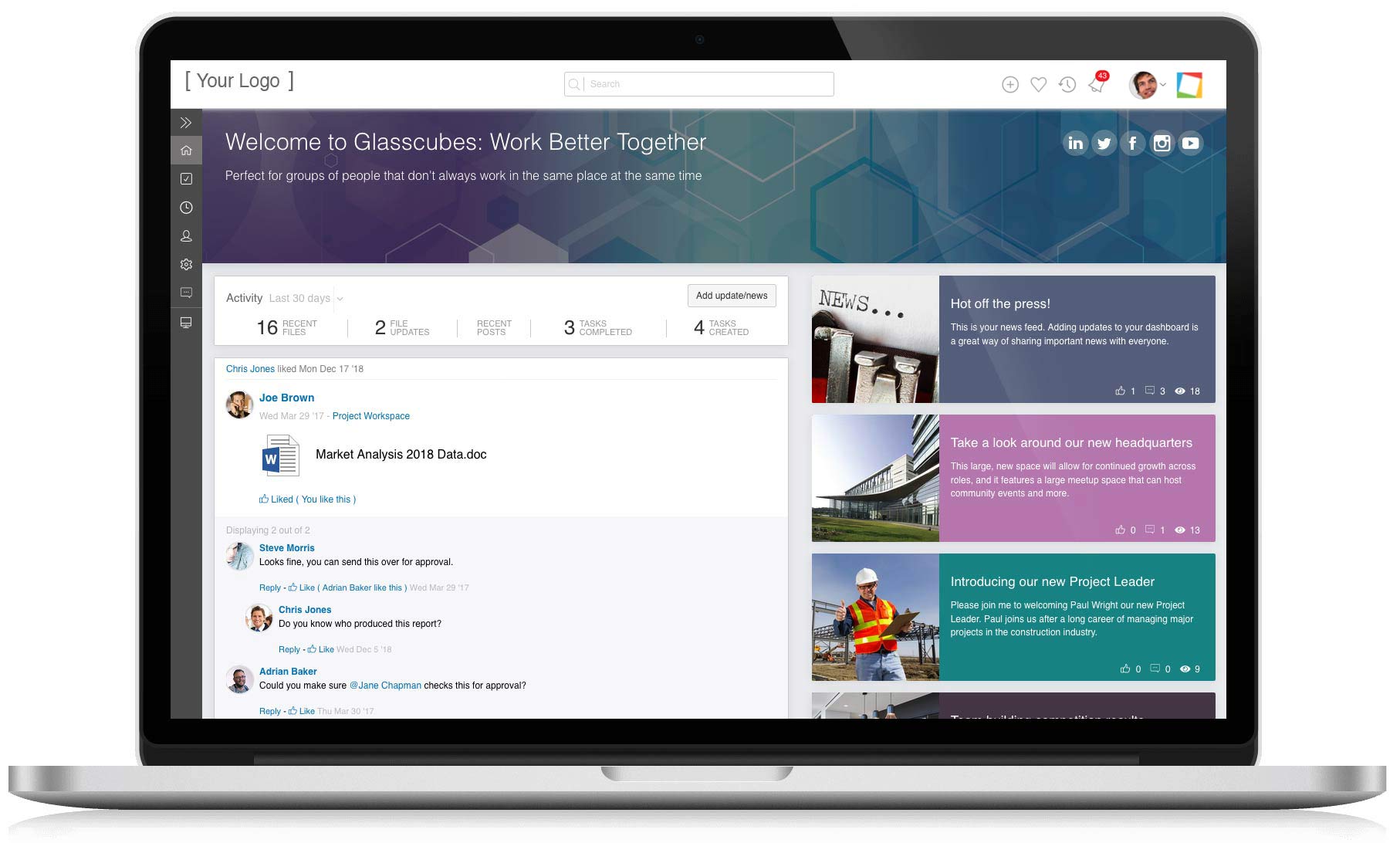 Glasscubes application